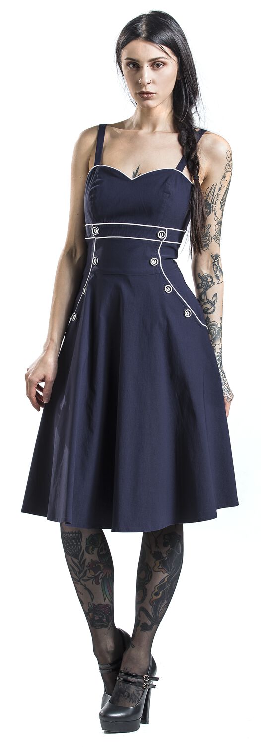 Robe Évasée Claudia Nautical | Voodoo Vixen Robe mi-longue