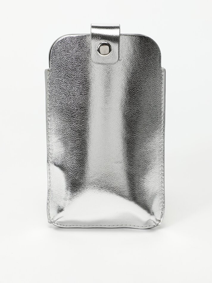 Capa metálica para celular - Prata