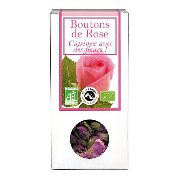 Boutons de rose bio - Fleurs à croquer