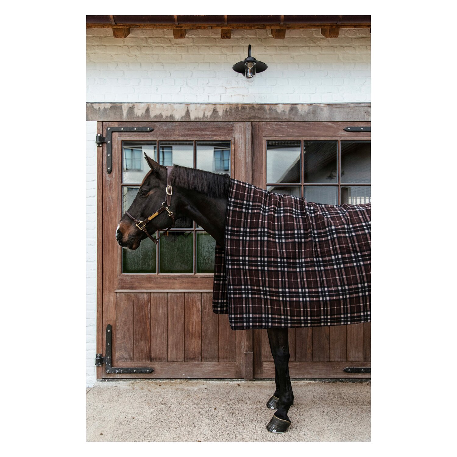 KENTUCKY Fleecedecke Heavy Square  - check/print - 200 cm