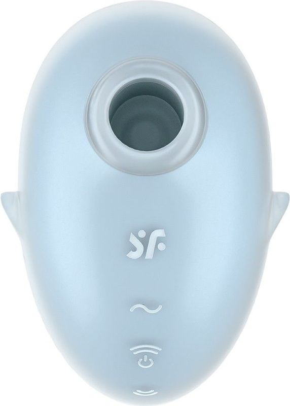 Satisfyer - Cutie Ghost - Vibrerende Luchtdruk Vibrator - 2 in 1 - Lichtblauw
