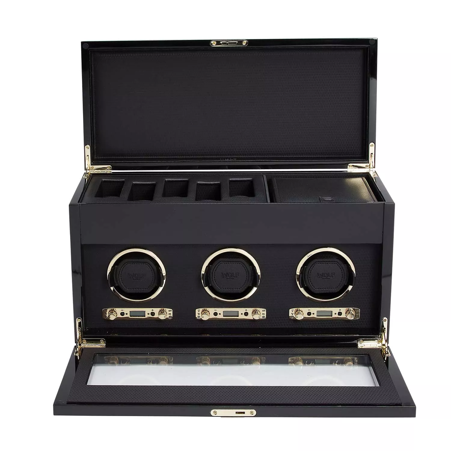 Wolf Savoy Watch Winder 3 ure Rød Læder 454710