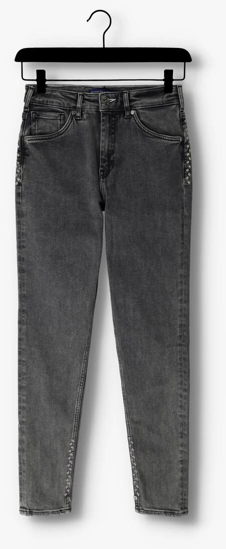 SCOTCH & SODA grijze scotch & soda skinny jeans haut skinny jeans - dusk till dawn