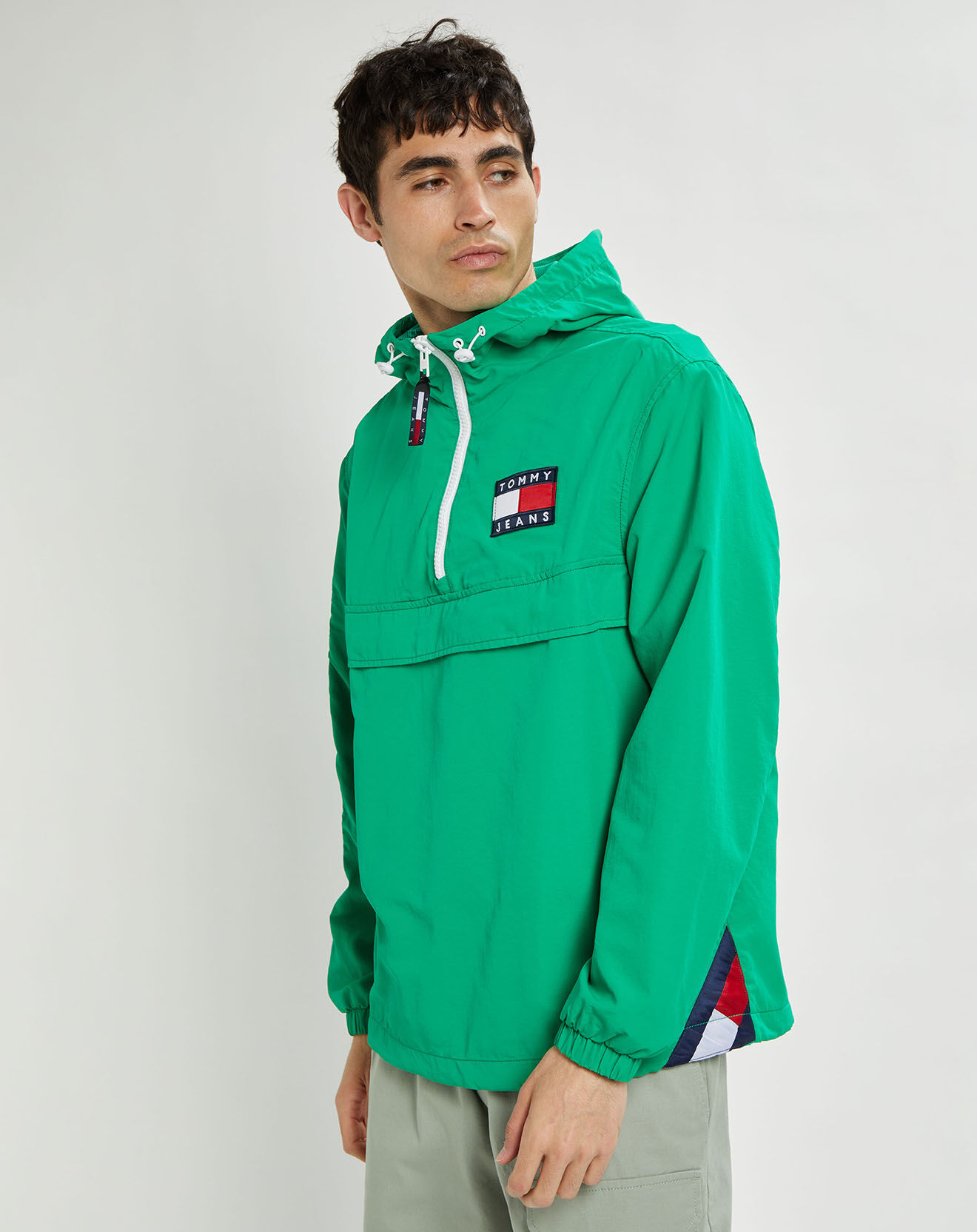 Tommy Jeans Coupe-vent Chicago Popover vert