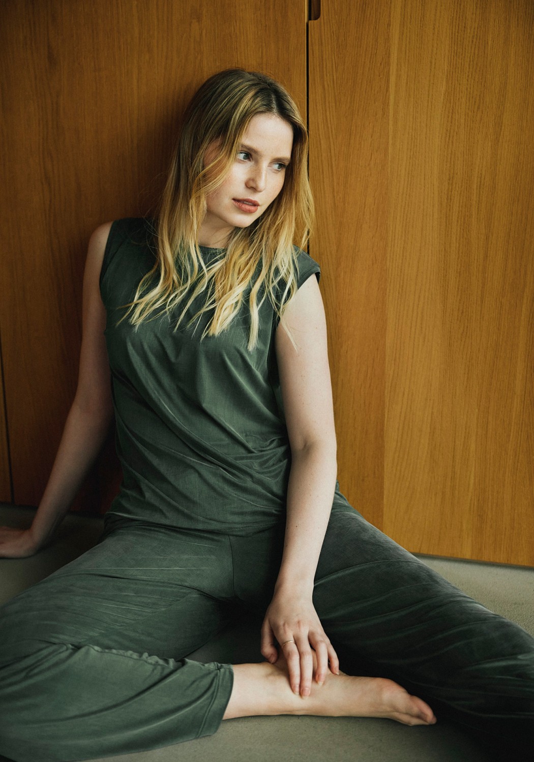 Moya Kala Top Sleeveless Jungle Green