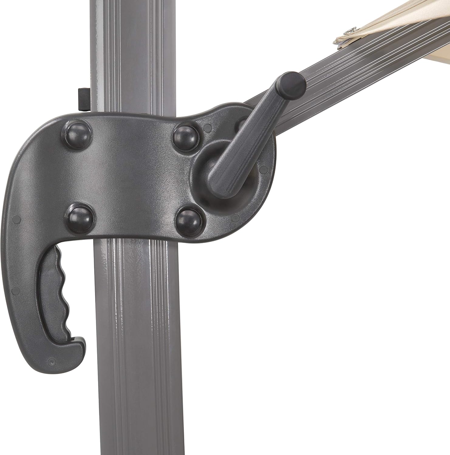 Schneider Sonnenschirm Rhodos Rondo, sand, 350 cm rund, 792-16, Gestell Aluminium, Bespannung Polyester, 22.4 kg
