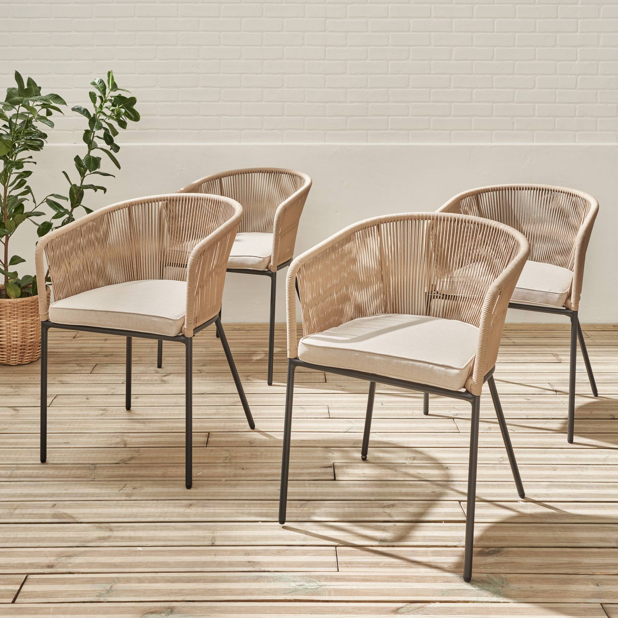 sweeek - Tuinstoelen, set van 4