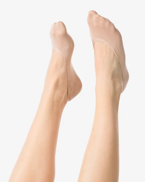 2 paires de protège-bas nude