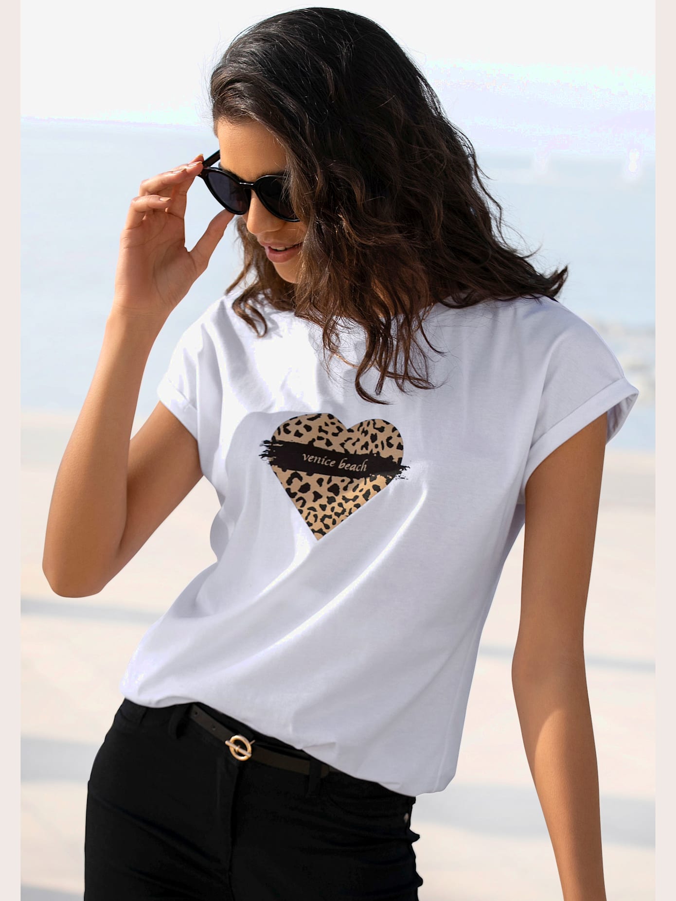 T-shirt à manches courtes encolure ronde