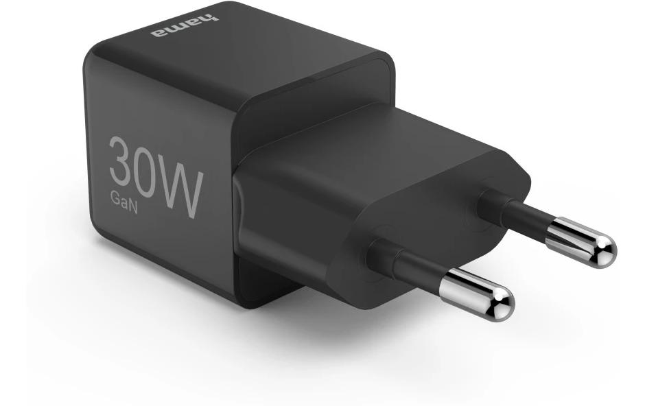 USB-Wandladegerät Mini-charger USB-C 30 W SchwarzSuper-Mini-GaN-Ladegerät USB-C
