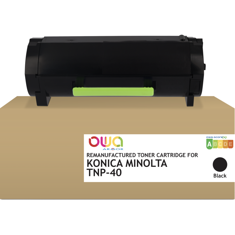 Toner remanufacturé OWA - standard - Noir - pour KONICA MINOLTA TNP-40, KONICA MINOLTA TNP-40, DEVELOP TNP-40, TNP-42