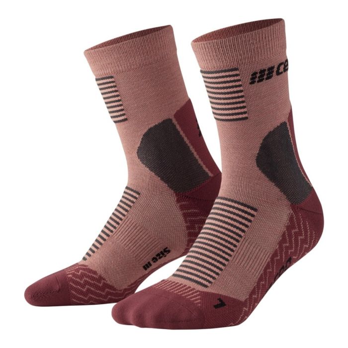 CEP Dame Strømper Cold Weather Mid-Cut Socks Rød