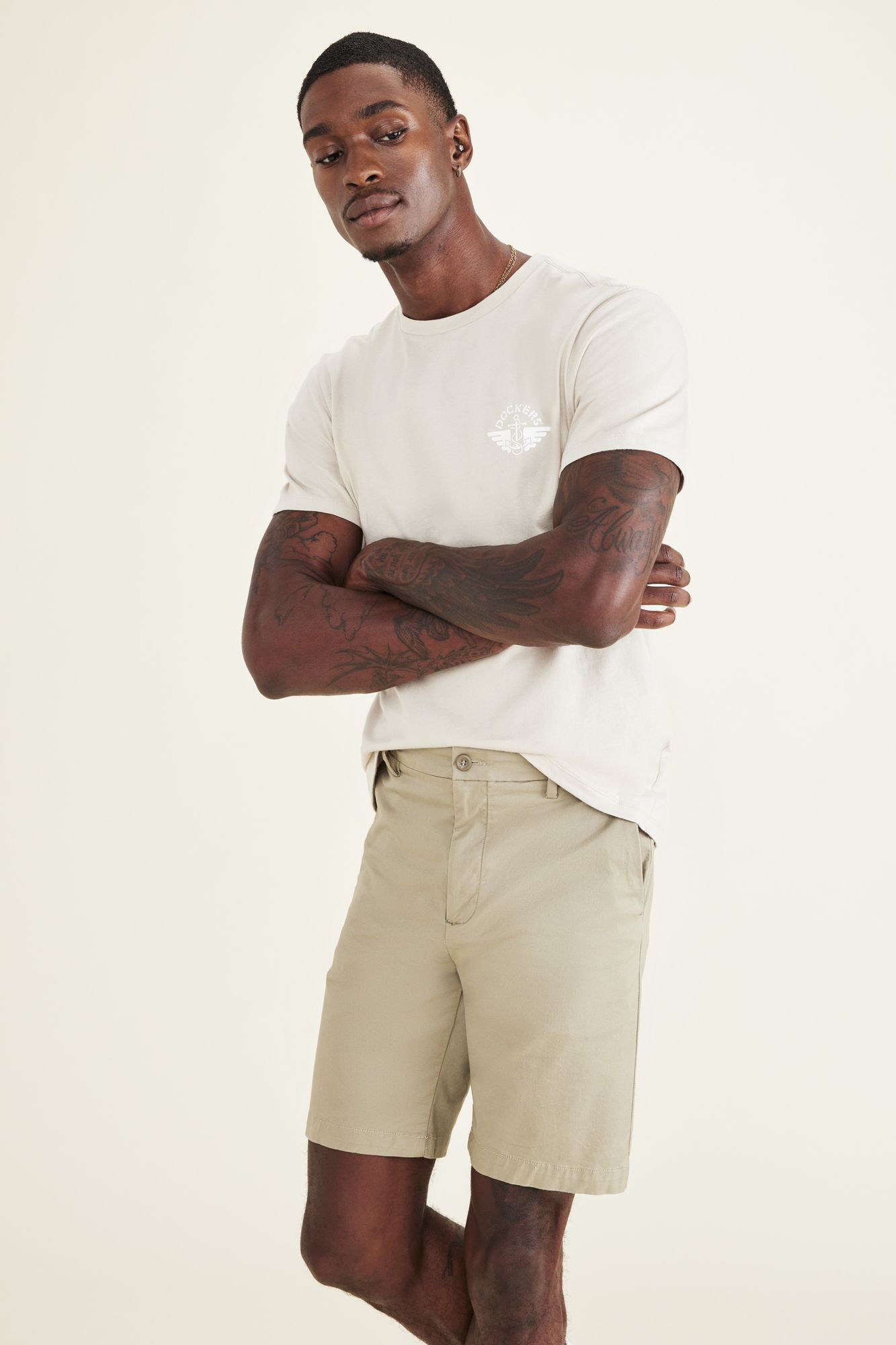 Calções Supreme Flex Modern Chino - Bege