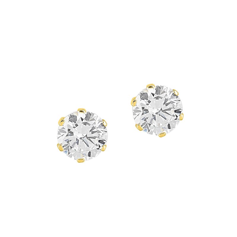 Boucles d'oreilles femme - Oxyde de zirconium - Or 18 Carats