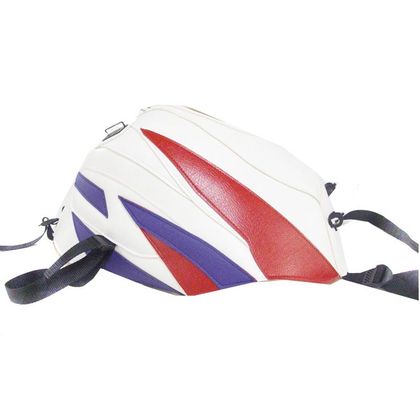 Tapis de réservoir Bagster Blanc/Rouge/Violet Foncé