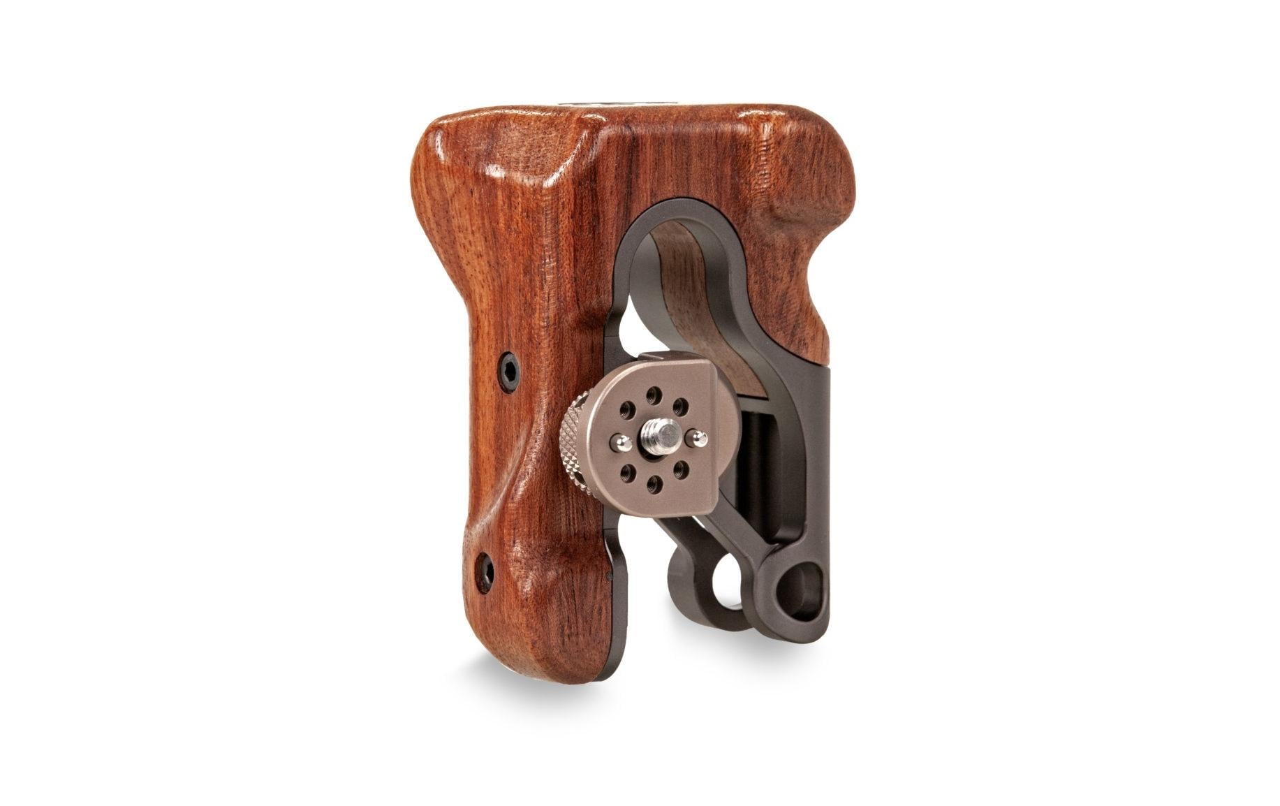 Left Side Wooden Handle Type II - Tilta GrayErgonomischer Griff zur Befestigung an der linken Seite der Tiltaing-Kamerakäfige für maximalen Komfort