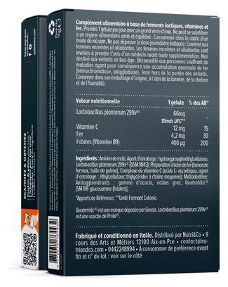 LE FER BISGLYCINATE - SPORTIFS ET FEMMES ENCEINTES - 30 GÉLULES