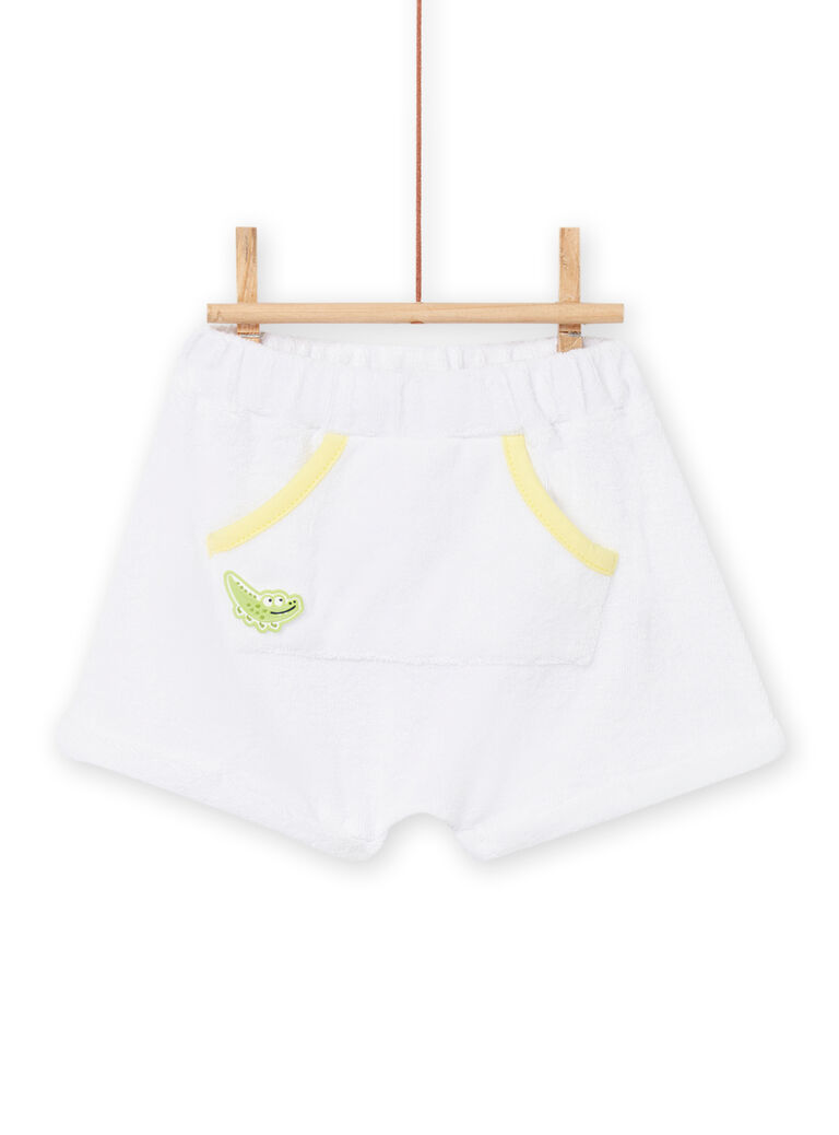 Bermuda blanc bébé garçon