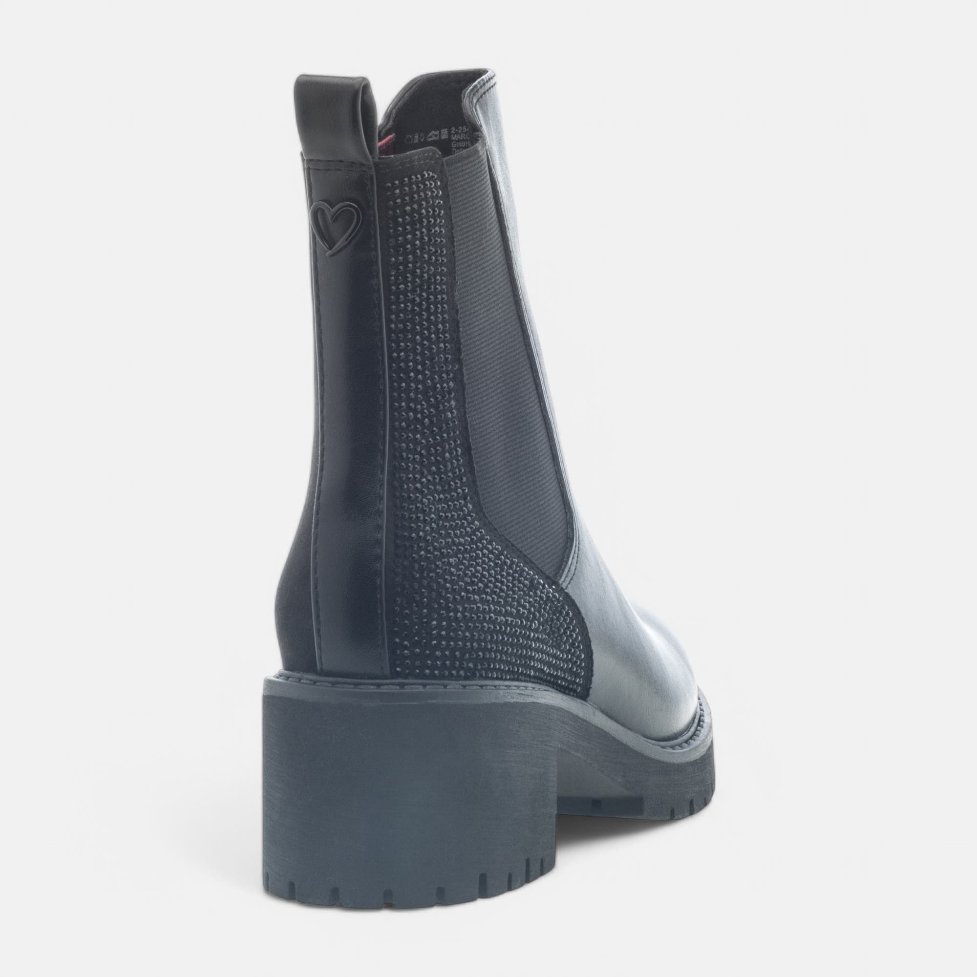 Boots chelsea à talon Femme noir