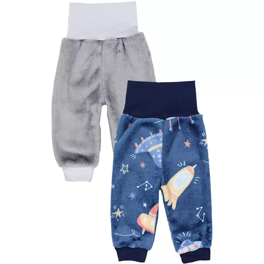 TupTam Baby Unisex Fleece Hose Babyhose Jogginghose Winter Warm blaugrau