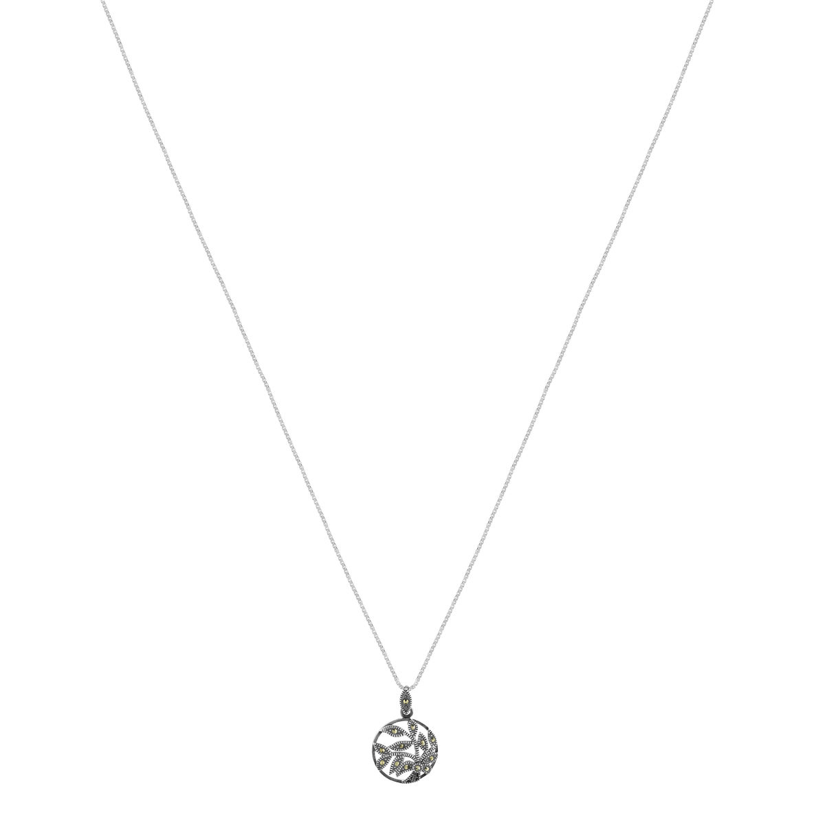 Collier argent 925 marcassites 40 cm