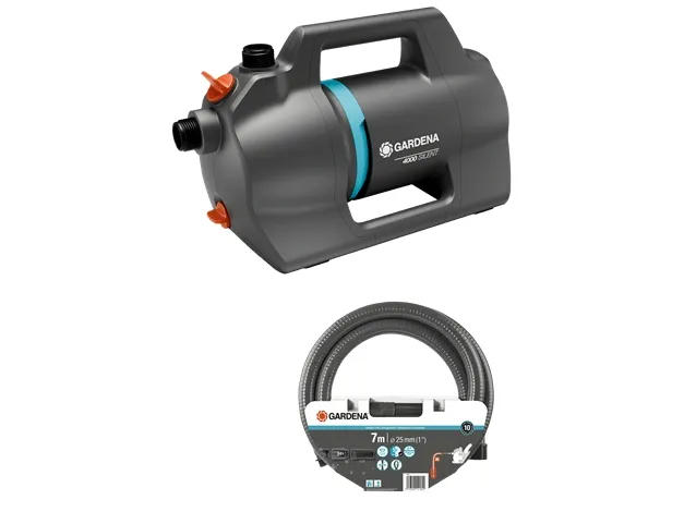 Gardena Elektrisk trykpumpe 4100 Silent m. sugeslange, sæt