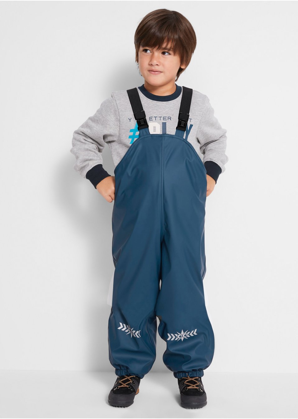 Pantalon de pluie thermo à bretelles garçon