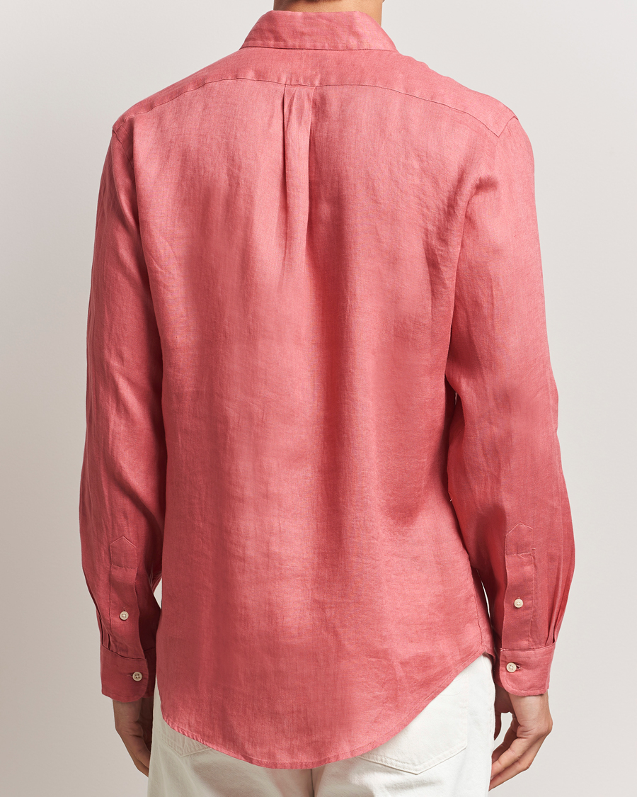 Polo Ralph Lauren Slim Fit Linen Shirt Adirondack Berry