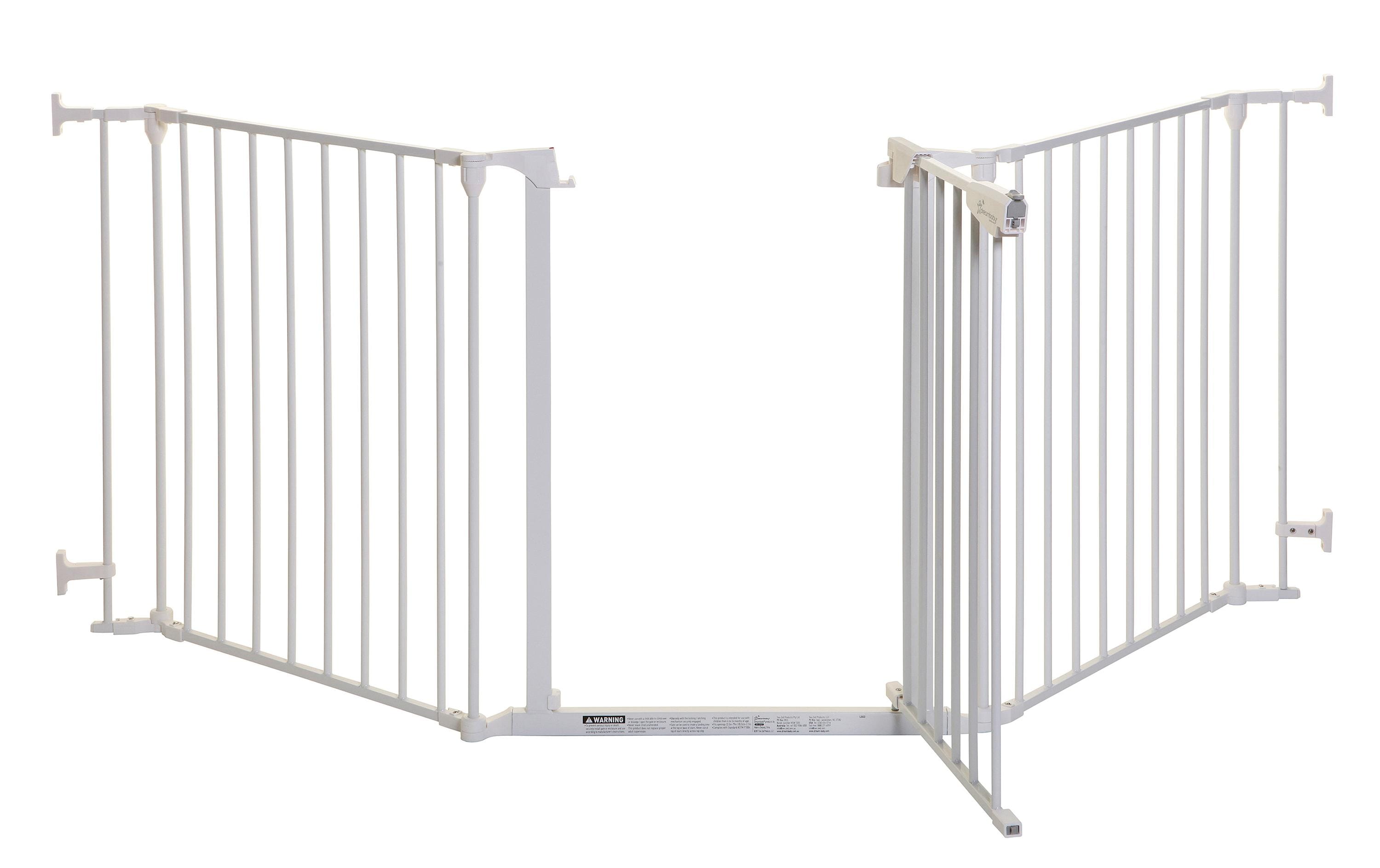 Absperrgitter Newport Weiss 85.5 cm - 200 cm<br>Barriere/Schutzgitter zum Anschrauben