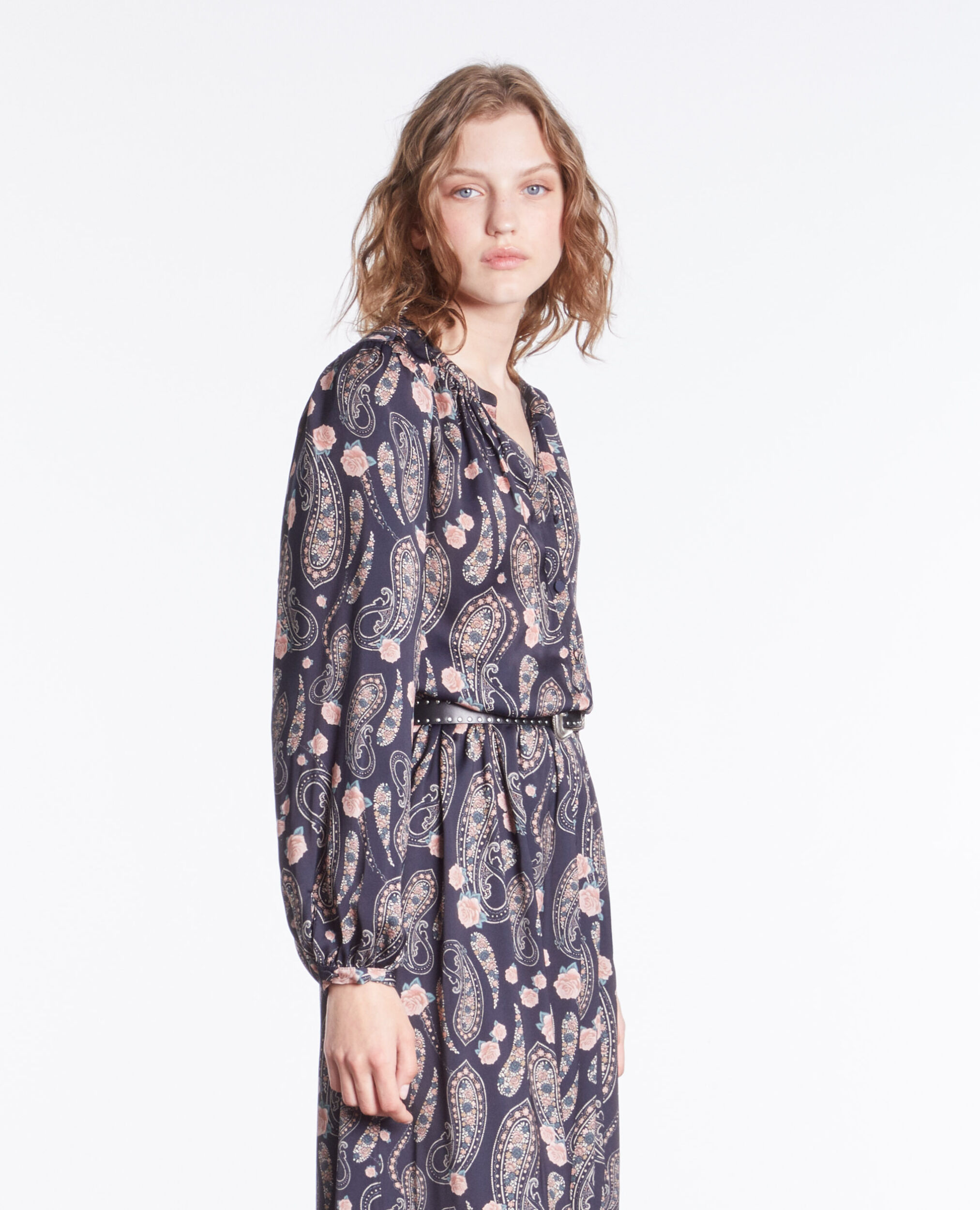 Robe longue imprimée