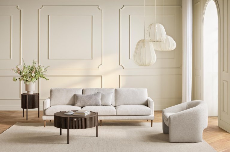 Bolia Natura vloerkleed 300x300 beige