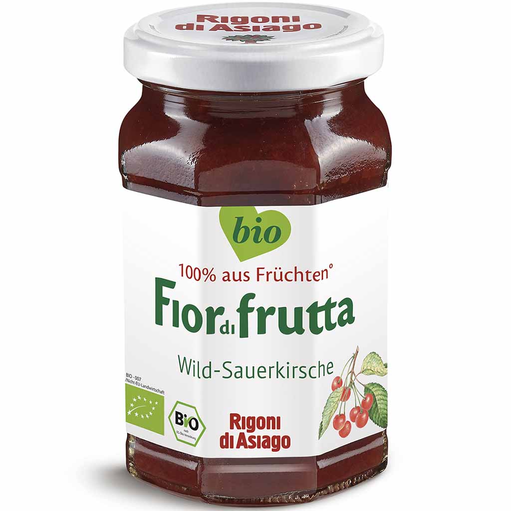 Fior di frutta Wild-Sauerkirsche Bio Fruchtaufstrich 250g MHD:5.12.26