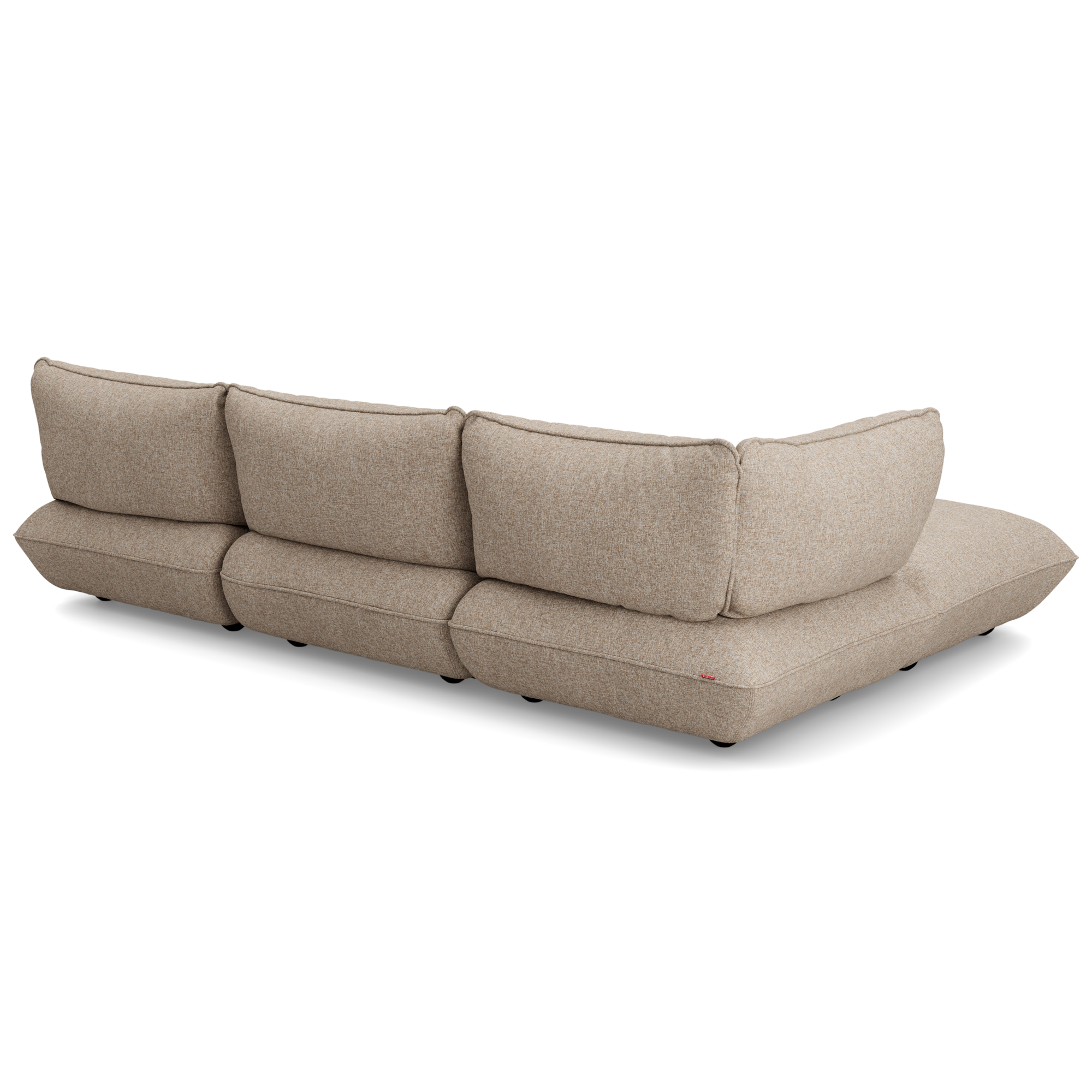 Hoekbank Sumo boucle recycled brown melange