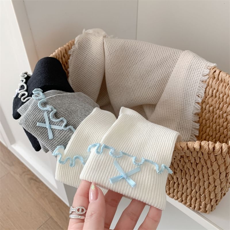Autuna - Bow Roll Up Short Sokken