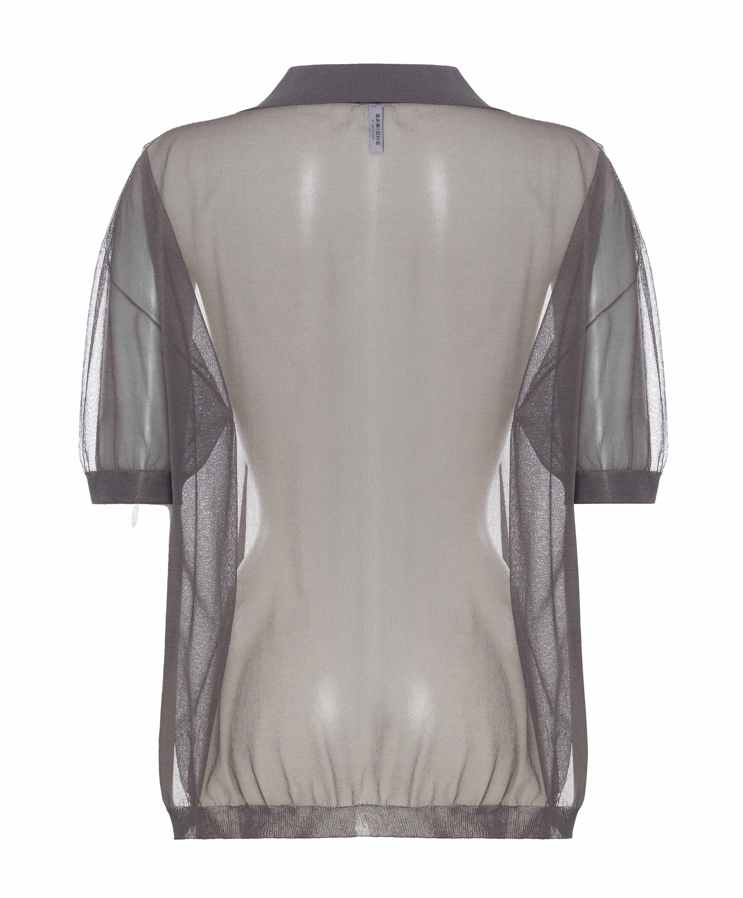 Babiche Dames polo grijs