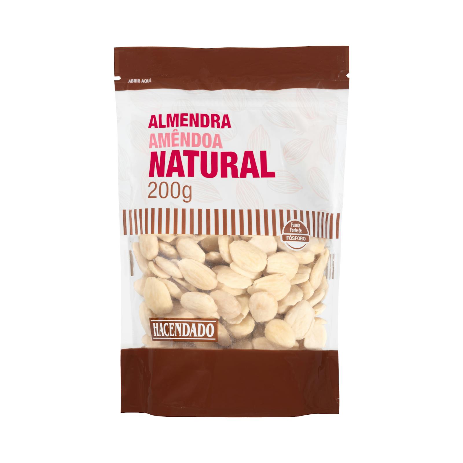 Amande naturelle Hacendado sans peau
