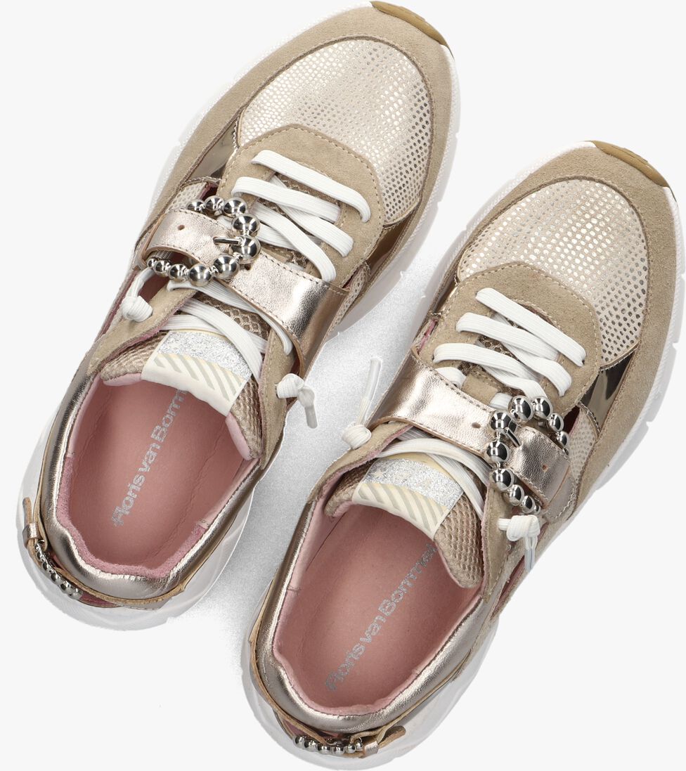 goudkleurig floris van bommel lage sneakers sfw-10155 daysi