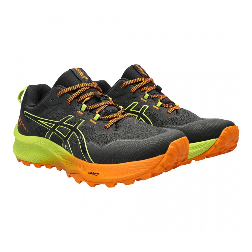 Asics GEL-TRABUCO 11 - Chaussures trail Homme black/neon lime