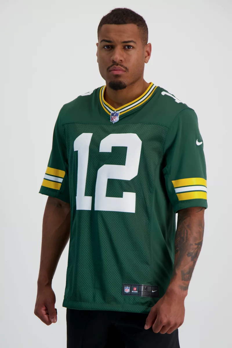 Nike Green Bay Packers Home Aaron Rodgers Herren Trikot