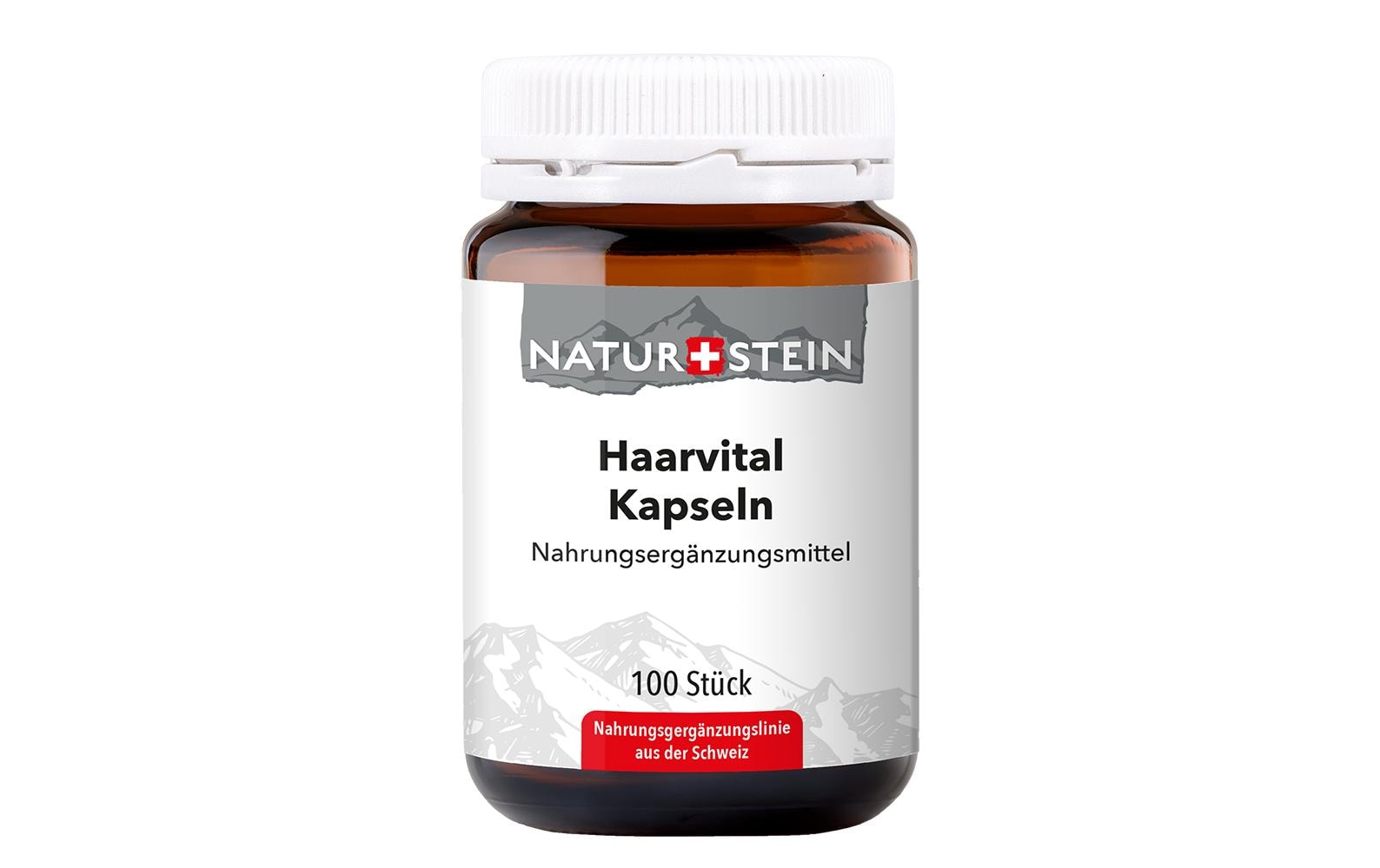 Haarvital 100 KapselnVeganes Nahrungsergänzungsmittel für glänzendes, gesundes Haar