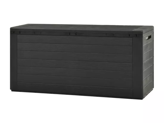 Boîte de rangement de jardin Anthracite 116x44x55 cm