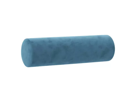 Canapé 3 places avec oreillers décoratifs bleu 180 cm velours