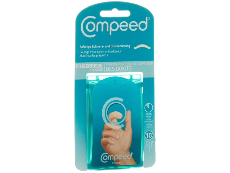 Compeed Pflaster Fingerrisse 10 Stück Pflaster für Nagelhautrisse und Risse am Finger