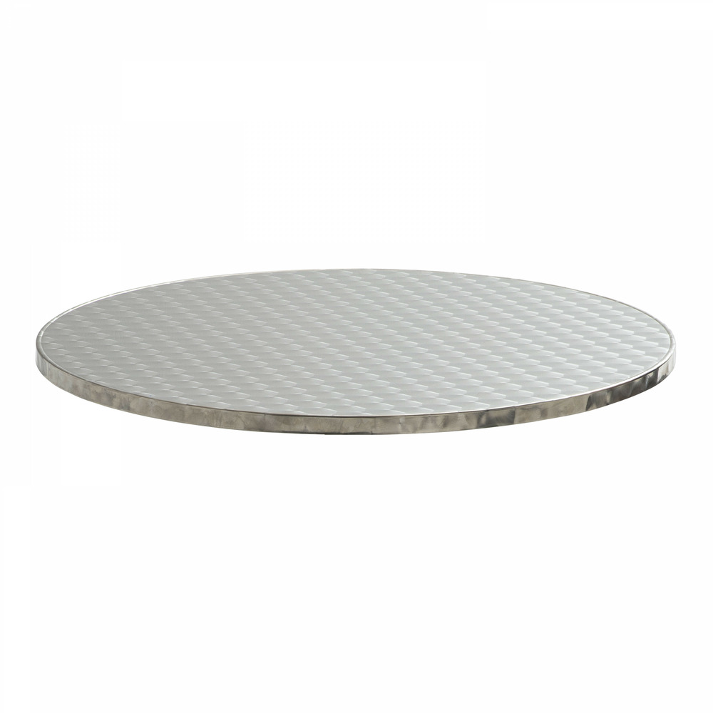 Plateau rond en inox ø60 cm