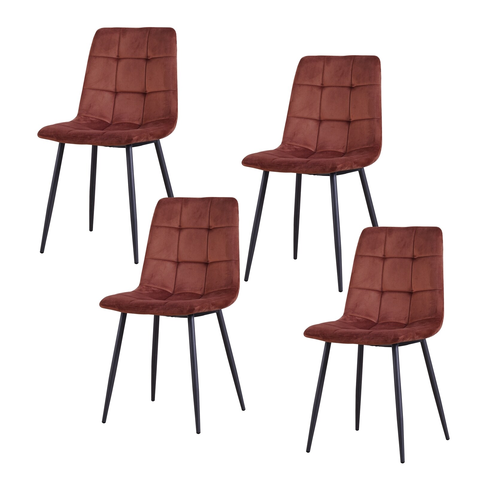 HTI-Living Stuhl Mesa Velvet Braun