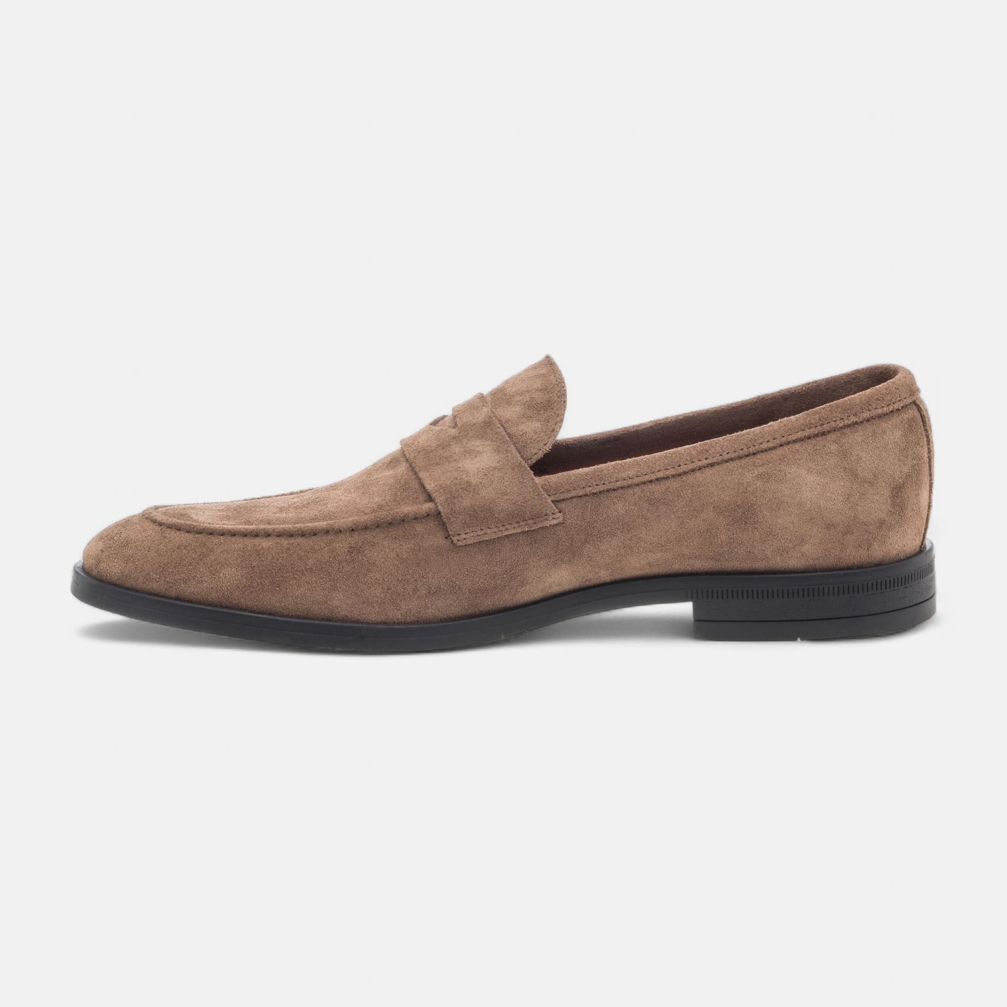 Mocassins Homme en cuir taupe