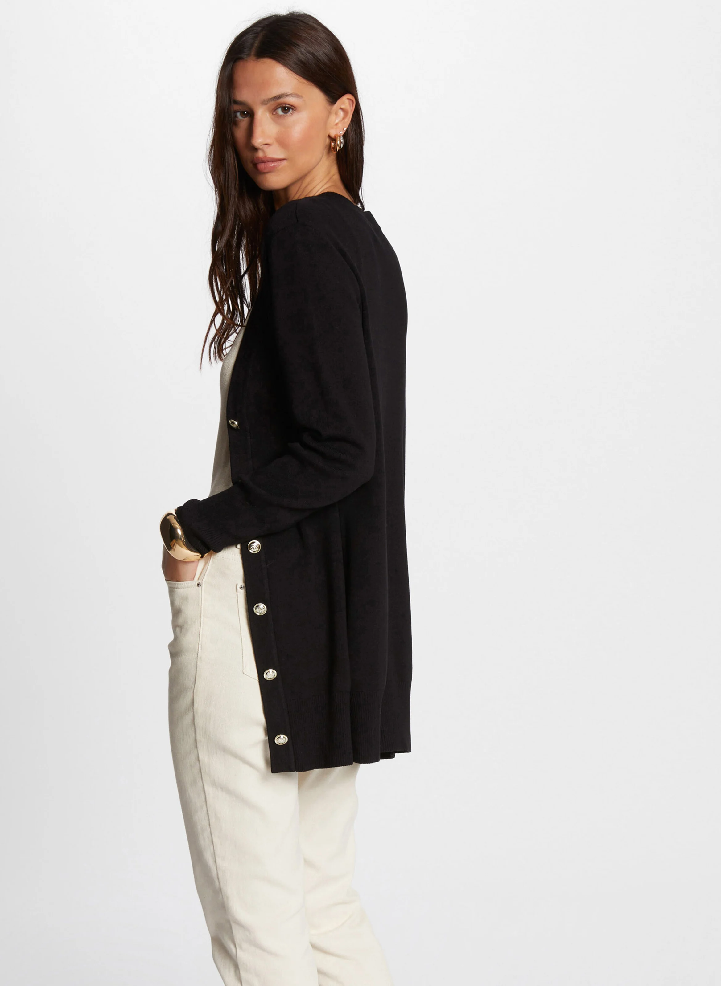 MGAELA - Gilet col V | Noir