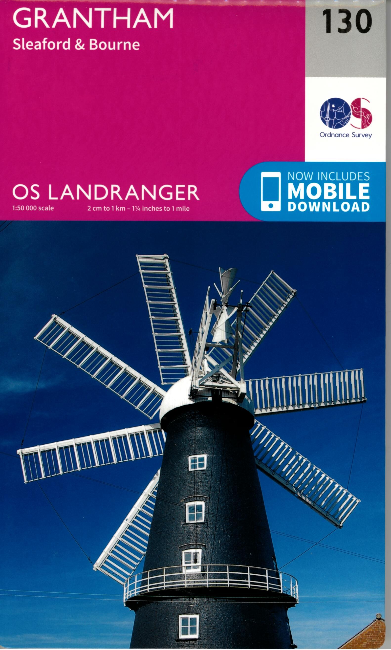 ORDNANCE SURVEY - 130 GB GRANTHAM 1 50 000