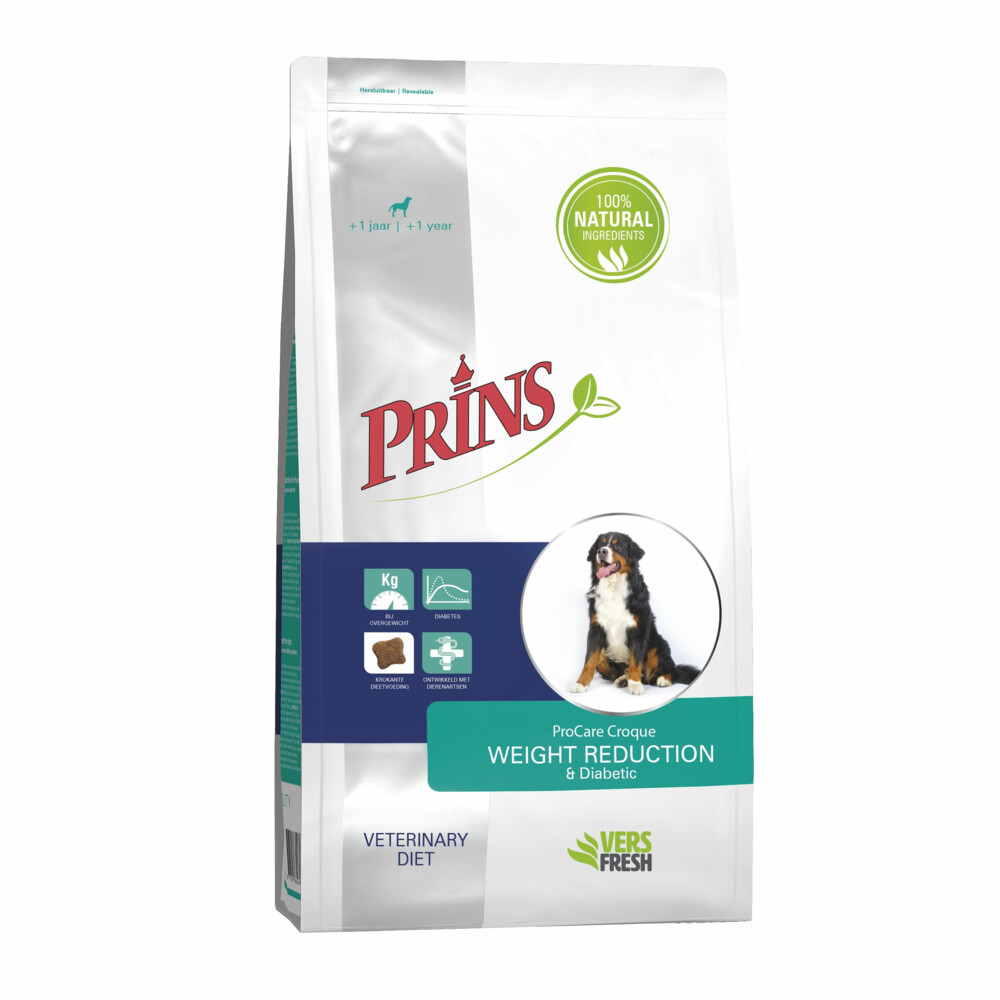Prins ProCare Croque Veterinary Diet Weight Reduction & Diabetic Hondenvoer 3 kg