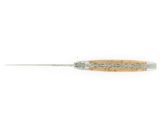Laguiole 12 cm LYS - Genévrier - 2 mitres Couteau de poche par Laguiole en Aubrac